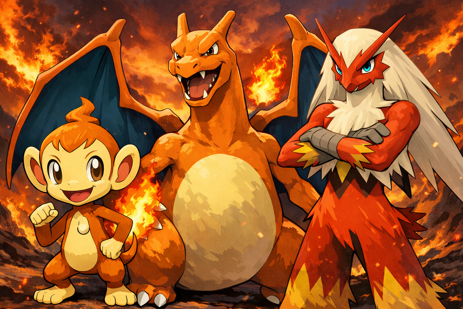 Mystery fire Pokemon Card Bundle - 10 Cards (V, VMAX, EX, Mega EX)